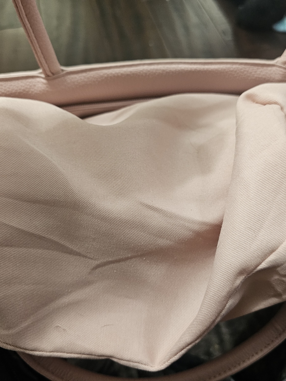 Grossi Quilted Pink Tote Bag with Gold Accent - Picture 6 of 6